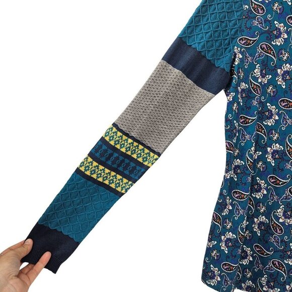 Sundance Sharrar Paisley Embroidered Thermal Top Women’s Size S Boho Hippie - Picture 4 of 9